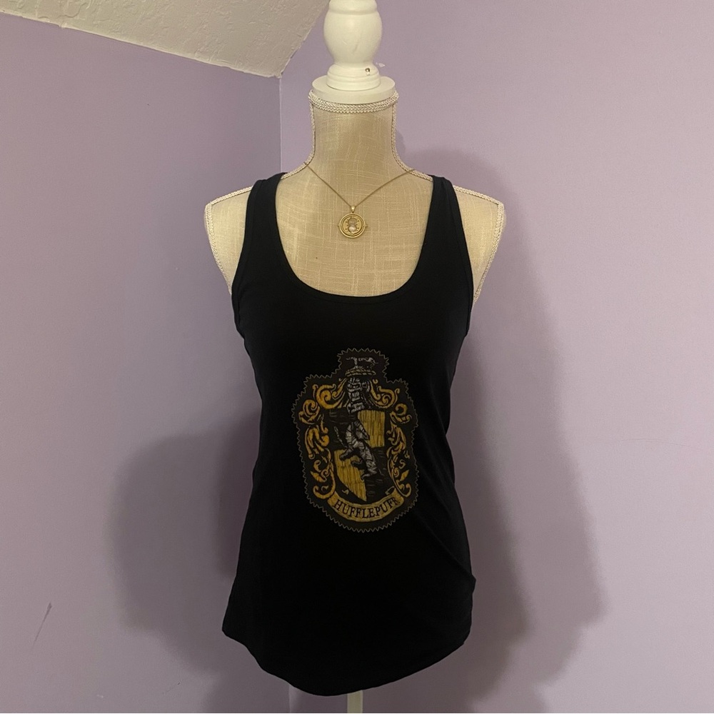 Harry Potter Hufflepuff Printed Halter Tanktop